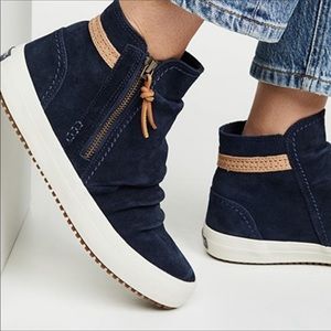 Sperry Crest Lug Zone Blue Suede Ankle Boots